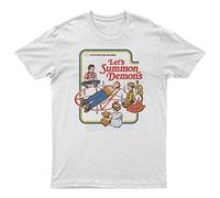 Lets Summon Demons t Shirt Horror Film Movie (UK, Alpha, S, Regular, Regular, Cotton) Multicoloured