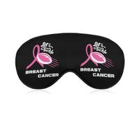 Lets Tackle Breast Cancer Sleep Mask with Adjustable Strap Eye Masks Blackout Eyeshade Cover Women Men Travel