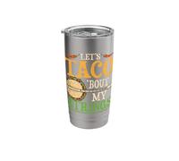 Let's Taco 'Bout My Strings Funny Taco Banjo Cinco De Mayo Stainless Steel Insulated Tumbler