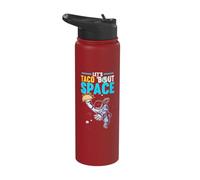Let's Taco 'Bout Space Funny Astronaut Cinco De Mayo Fiesta Stainless Steel Insulated Water Bottle