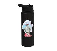 Let's Take a Break - Sleepy African Grey Parrot Stainless Steel Insulated Water Bottle