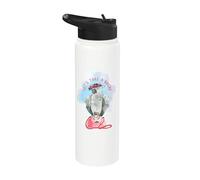 Let's Take a Break - Sleepy African Grey Parrot Stainless Steel Insulated Water Bottle