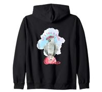Let's Take a Break - Sleepy African Grey Parrot Zip Hoodie