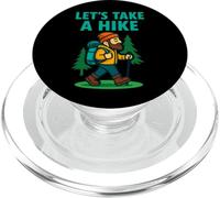 Let's Take a Hike Funny Hiking Graphic PopSockets PopGrip for MagSafe