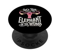 Let's Talk About The Elephant In The Womb Feminist PopSockets Adhesive PopGrip