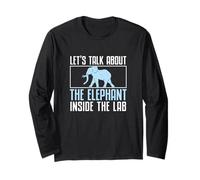 Let's Talk About The Elephant Inside The Lab Zoology Lovers Long Sleeve T-Shirt