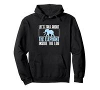 Let's Talk About The Elephant Inside The Lab Zoology Lovers Pullover Hoodie