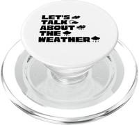 Lets Talk About The Weather Meteorologist Weatherman PopSockets PopGrip for MagSafe