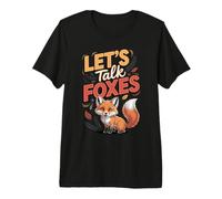 Let's Talk Foxes Fox Red Fox Woodland Wildlife Premium T-Shirt
