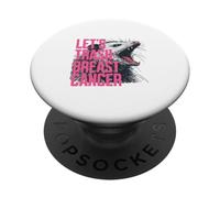 Let's Trash Breast Cancer Possum PopSockets Adhesive PopGrip