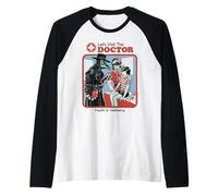 Let's Visit the Doctor Plague Retro Funny Adult Humor Raglan Baseball Tee