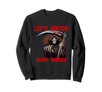Lets Watch Scary Movies Scream Horror Sweatshirt