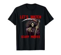 Lets Watch Scary Movies Scream Horror T-Shirt