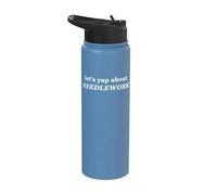 Let's Yap About Needlework Funny Sewing Women Stainless Steel Insulated Water Bottle