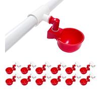 letsFix Automatic Chicken Waterer Kit for Poultry, DIY PVC Water Feeder for Chicken/Duck/Quail/Turkey (12 Pack)
