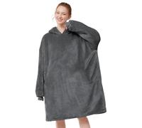 LetsFunny Blanket Hoodie,Oversized Wearable Sherpa Fleece Blanket Sweatshirt,Super Soft Warm Cozy with Giant Pocket,Gifts for Women Men Adults Teenagers Kids, One Size Fits All