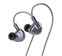 Letshuoer S12 in-Ear Earphone14.8mm Planar Magnetic Driver in Ear Monitors HiFi Wired Headphone with Detachable 2Pin Silver-Plated Monocrystalline Cable for Audiophile Musician(3.5mm, Grey)
