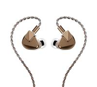 Letshuoer S12 Ultra 14.8mm Planar Driver in Ear Monitor IEM,HiFi Wired Earphones with Detachable 2pin 392-Core Silver-Plated Cable for Musicians Audiophiles (Mocha, 3.5mm/4.4mm Connector)