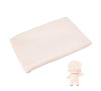 letsinstyle 1 Yard Skin Tone Fabric, 59 Inch Antique Beige Color Fabric, Skins Colour Polyester Glossy Cloth for Apparel Clothing Bags Puppet Crochet