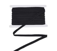 letsinstyle 10 Yards 0.39 Inch Wide Black Twisted Lip Cord Trim, Cord-Edge Piping Trims Polyester Piping Bias Tapes, Sewing Accessories for Dress Costume Home Textile Decoration