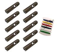 letsinstyle 10Pcs Umbrella Tail Head Beads, Metal Umbrella Bone Cover with Needle and Thread, Folding Umbrella Tip for Cover Replacement