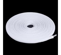 letsinstyle 12 Yards 12MM Width Plastic Corset Boning, Polyester Boning Cotton Cover, White Sew-Through Bra Bonings Tool Poly for Bridal Gowns Masking Tape Wedding Dress