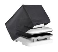 letsinstyle 20" x 16" x 12" Auto Heat Press Machine 2 Dust Cover, 600D Waterproof Oxford Fabric Heat Press Covers, Black Dust Protective Sewing Accessories