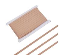 letsinstyle 20 Yards 0.39 Inch Wide Nylon Plush Boning, Slightly Elastic Hollow Corset Boning Casing, Beige Bra Underwire Band for Wedding Party Bridal Gowns Dress