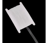 letsinstyle 20 Yards 0.59 Inch / 15mm Wide Clear Elastic Straps, Transparent Elastic Band Invisible Stretchy Bra Strap, Plactic Cord for Lingerie Swimwear Garments