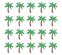 letsinstyle 20Pcs Palm Tree Iron on Patches, 2 x 2.75 Inch Green Brown Coconut Tree Patch, Plants Tree Embroidered Sewing Appliques for Clothes Jeans Jacket Hats Bags DIY Craft Decoration