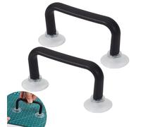 letsinstyle 2Pcs Ruler Knob Strong Adsorption Ruler Handle, Double Suction Cup DIY Sewing Tools, Plastic Handle with Cup Grip for Quilting Patchwork Rulers