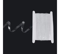 letsinstyle 30 Yards 12mm Clear Elastic Strap, Stretchy Bra Transparent Straps, Invisible Bra Shoulder Bands for Lingerie Dance Swimwear Cloth Sewing Project