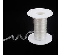 letsinstyle 32 Yards 4mm Width Clear Elastic Straps, Stretchy Bra Transparent Strap, Invisible Bra Shoulder Supplies for Lingerie Dance Bra Swimwear Cloth Sewing Project