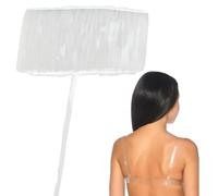 letsinstyle 32 Yards 6mm Width Clear Elastic Strap, Stretchy Bikini Bra Transparent Straps, Invisible Bra Shoulder Band for Lingerie Dance Swimwear Cloth Sewing Project