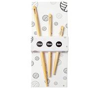 letsinstyle 3Pcs Wooden Nalbinding Needle, Big Eye Weaving Crochet Needles, Hand Loom Stick Tapestry Sewing Making Tools for Weaving Knitting and Crochet