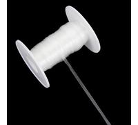 letsinstyle 44 Yards 3mm Width Clear Elastic Straps, Stretchy Bikini Bra Transparent Strap, Invisible Bra Shoulder Accessory for Lingerie Dance Swimwear Cloth Sewing Project