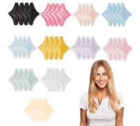 letsinstyle 44Pcs 0.43 x 0.63 Inch Star Iron on Patches, Embroidered Star Patch Adhesive No Sew Appliques, Decorative Accessories for Clothing Jeans Jackets Caps Dress Bag DIY Repair