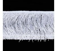 letsinstyle 5 Yards 5.9 Inch Wide Sequin Fringe Trim, Glitter Sequins Tassel Fringe Trims, Sparkling Paillette Ribbon for DIY Craft Clothing Garment Curtain Accessories