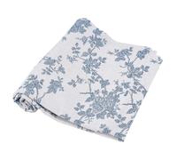 letsinstyle 59 Inch Cotton Linen Fabric by The Yard, Floral Pattern Quilting Cloth Sewing Embroidery Fabrics, Hand Block Print Cloth for Chairs Sofas Tablecloth Curtains