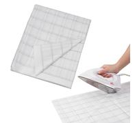 letsinstyle 59" x 181" Gridded Fusible Interfacing, 1.97" Grid Nonwoven Layout Iron on Polyester Fusible Interfacings, Sewing Accessory for DIY Craft Supplies Quilting Shirt Plackets Dresses