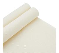 letsinstyle 62.6 x 18.9 Inch 14 Count Cross Stitch Aida Fabrics, Pre-Cut Beige Cotton Needlepoint Canvas, Cross Stitch Cloth for Embroidery Knit Crochet Projects and Make Dividers