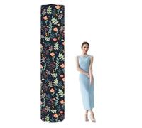 letsinstyle 92 x 20 Inch Flower Polyester Jumbo Rug Storage Bags, Dustproof Carpet Protection Pouches, Rolled Rugs Drawstring Carpet Pouch for Indoor Outdoor Carpet Storage Packing