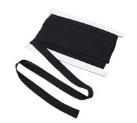 letsinstyle Black Flat Replacement Cotton Cords, 25 Yard Soft Drawstring Replacement Cord, 20 mm Wide Rope Cords Roll for Hoodie Sweatpants Shorts Pants Strap Garment