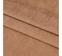 letsinstyle Camel Corduroy Fabric, 90 x 150cm Soft Cord Jumbo Corduroy Fabrics Velvet Fabric, Upholstery Quilting Cloth for Sewing Coat Shirt Dress Pants Costume Sofa DIY