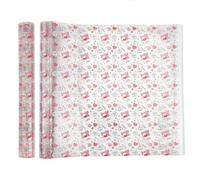 letsinstyle Printed TPU Jelly Faux Leather Fabrics, 11.8 x 47.2 Inch Clear TPU Vinyl Sheets, Transparent Clear Jelly Vinyl for Embroidery and Crafting Project