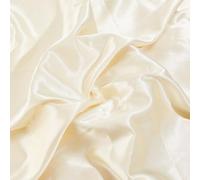 letsinstyle Stretch Satin Fabric by the Yard, 59 Inch Wide Two Tone Silky Charmeuse Fabric, Pale Yellow Lightly Stretchy Satin Fabrics for DIY Sewing Dress Wedding Draping Table Cloth