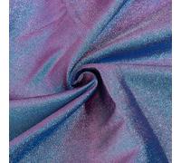 letsinstyle Two Tone Iridescent Fabric by the Yard, 59 Inch Wide Metallic Thread Color Fabric, Blue Violet Shimmer Holograhic Fabrics for Dress Clothing Patchwork Sewing Craft Art