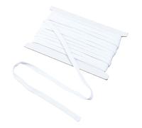 letsinstyle White Flat Replacement Cotton Cords, 25 Yard Soft Drawstring Replacement Cord, 12 mm Wide Rope Cords Roll for Hoodie Sweatpants Shorts Pants Strap Garment