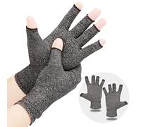 LetsLife Arthritis Compression Gloves for Women and Men, Comfy Fit, Fingerless Design, Breathable Moisture Wicking Fabric, Carpal Tunnel, Rheumatoid, Tendonitis, Pain Relief and Joint Support