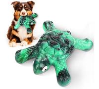Letsmeet Dinosaur Shaped Bacon Flavored Nylon Chew Toys for Dogs, Indestructible Tough Teething Toys for Large, Medium and Small Breeds